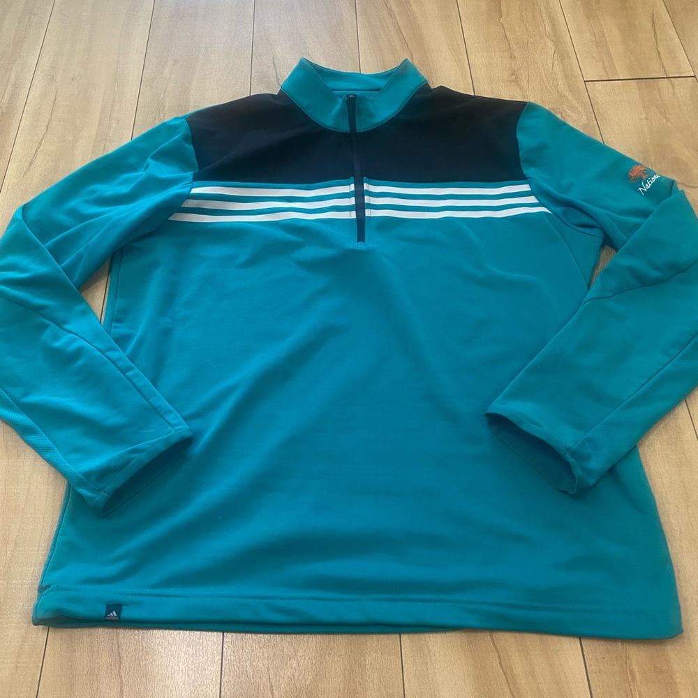 Adidas Golf Climacool Adult Medium 1/4 Zip Pullover Green